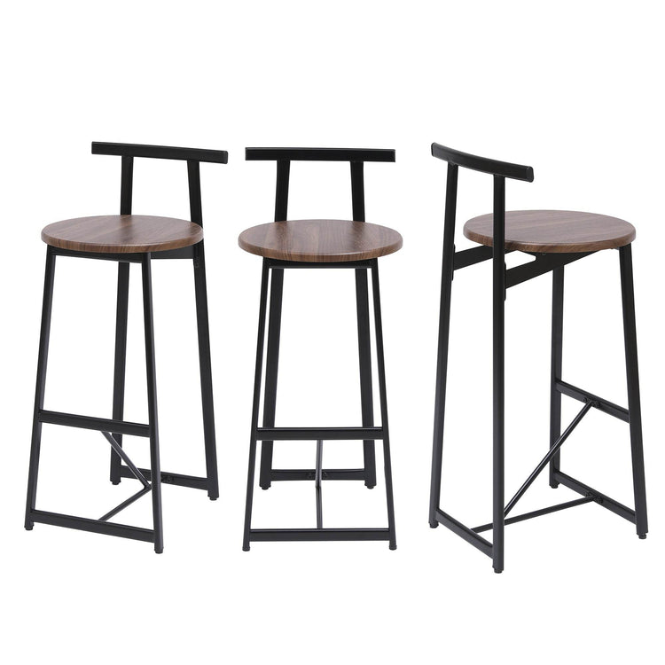 MLNshops Counter Height Bar Stools Set of 3 - Modern Design
