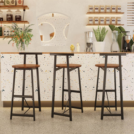 MLNshops Counter Height Bar Stools Set of 3 - Modern Design Default