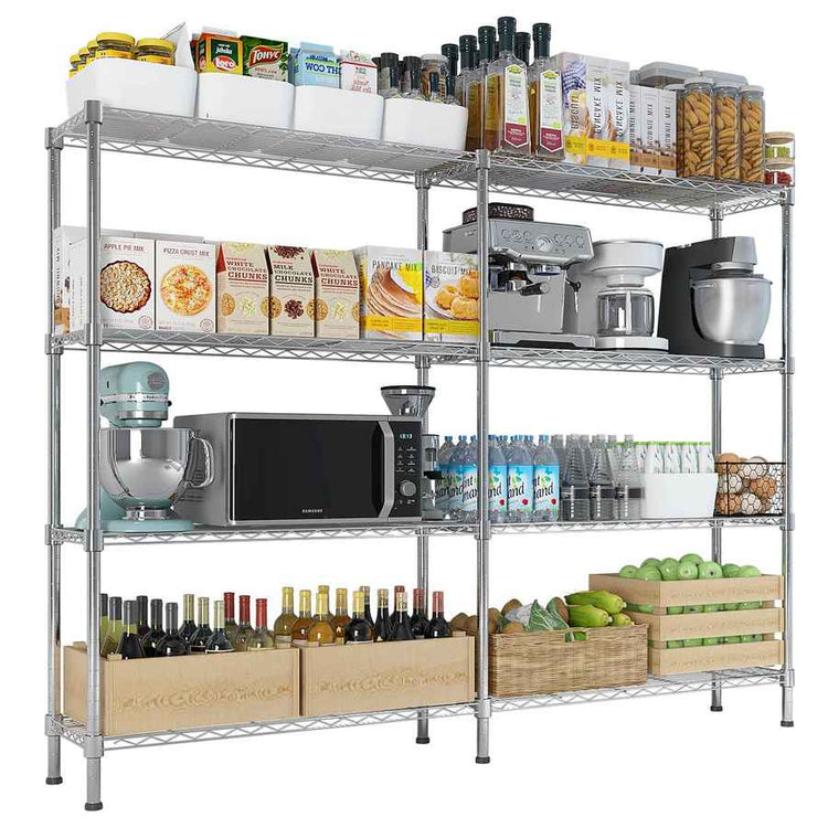 mlnshops Heavy Duty Storage Shelves - Sturdy Metal Rack