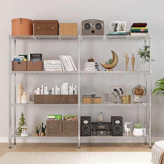 mlnshops Heavy Duty Storage Shelves - Sturdy Metal Rack - MLNshops