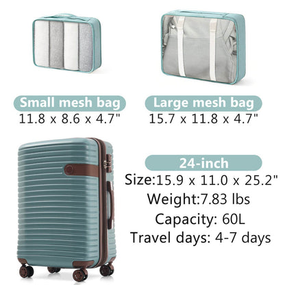 MLNshops Lightweight 24 Inch Hardshell Luggage Set - MLNshops