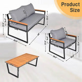 MLNshops Outdoor Patio Lounge Set with Cushions