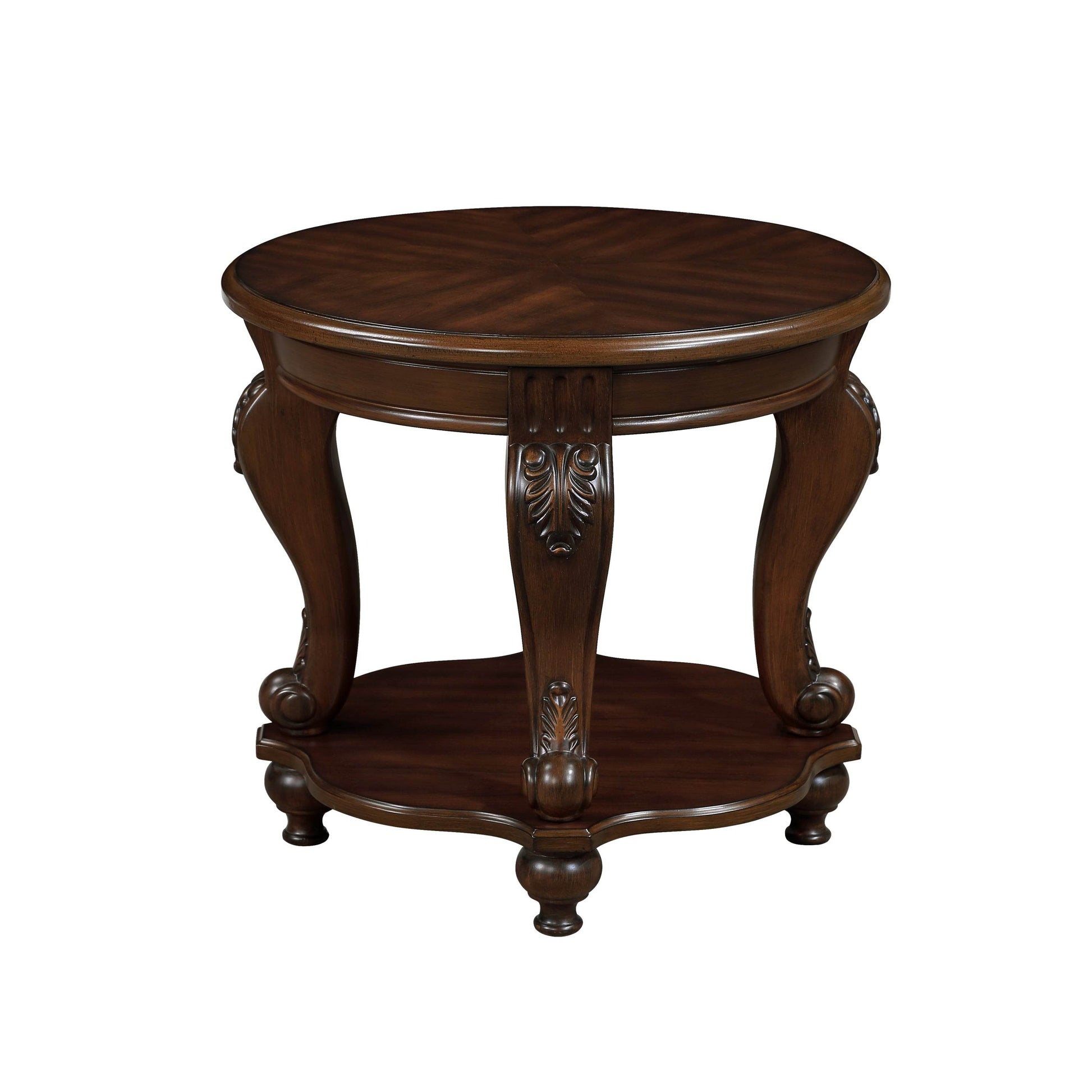 MLNshops Retro Round End Table Vintage Accent Table