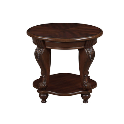 MLNshops Retro Round End Table Vintage Accent Table