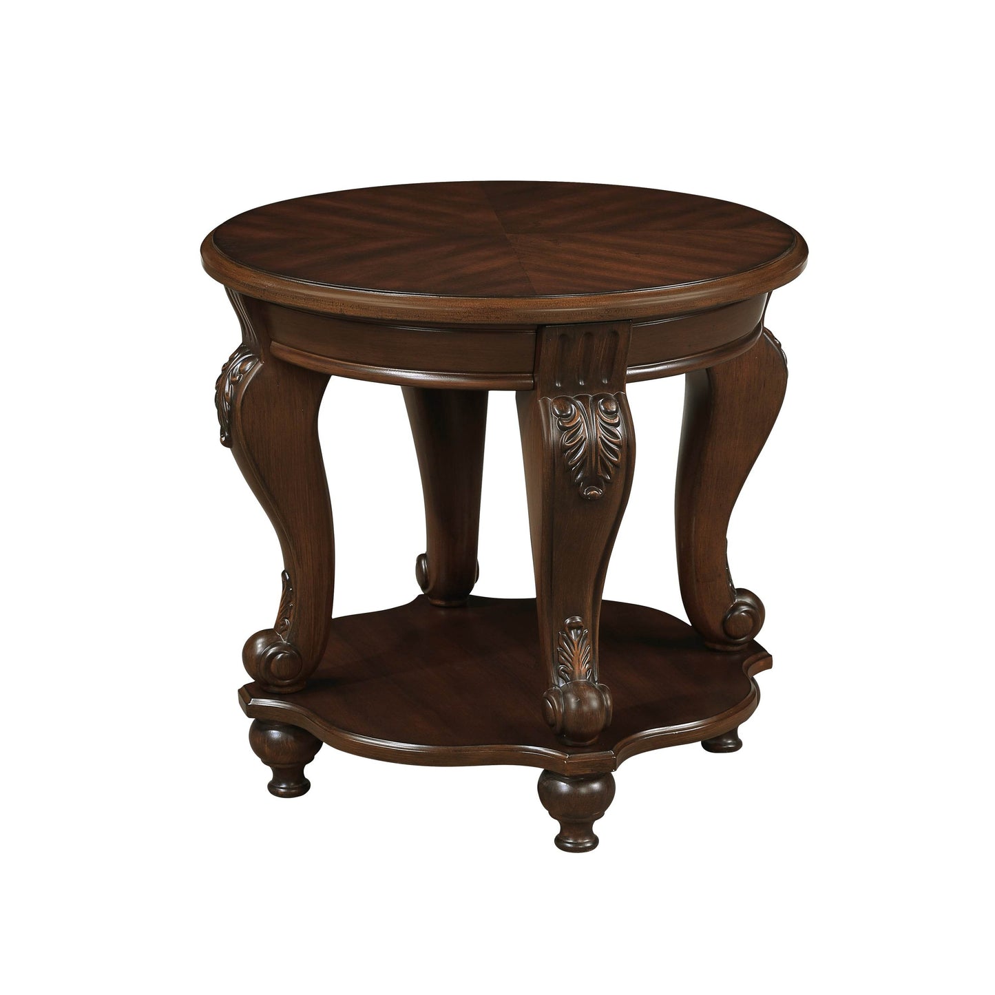 MLNshops Retro Round End Table Vintage Accent Table