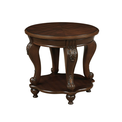 MLNshops Retro Round End Table Vintage Accent Table