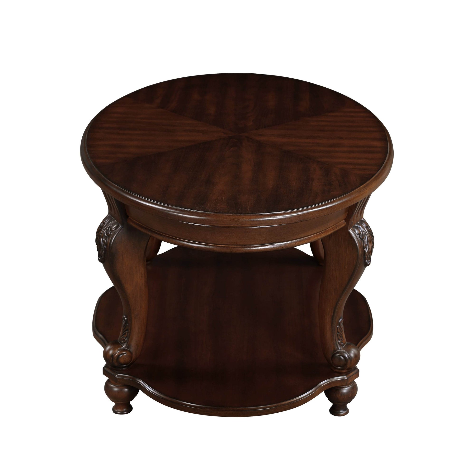 MLNshops Retro Round End Table Vintage Accent Table