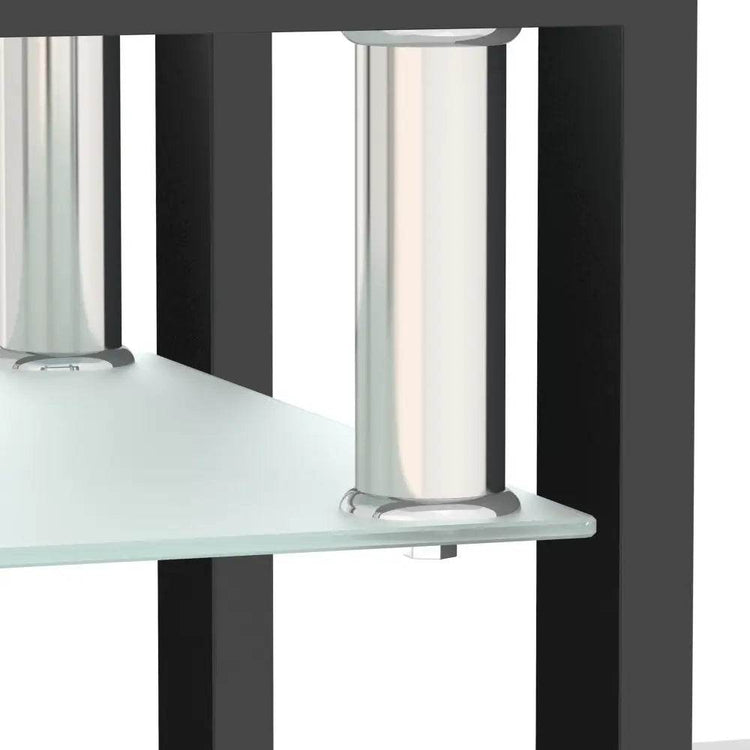 MLNshops Tempered Glass End Table with Modern Design