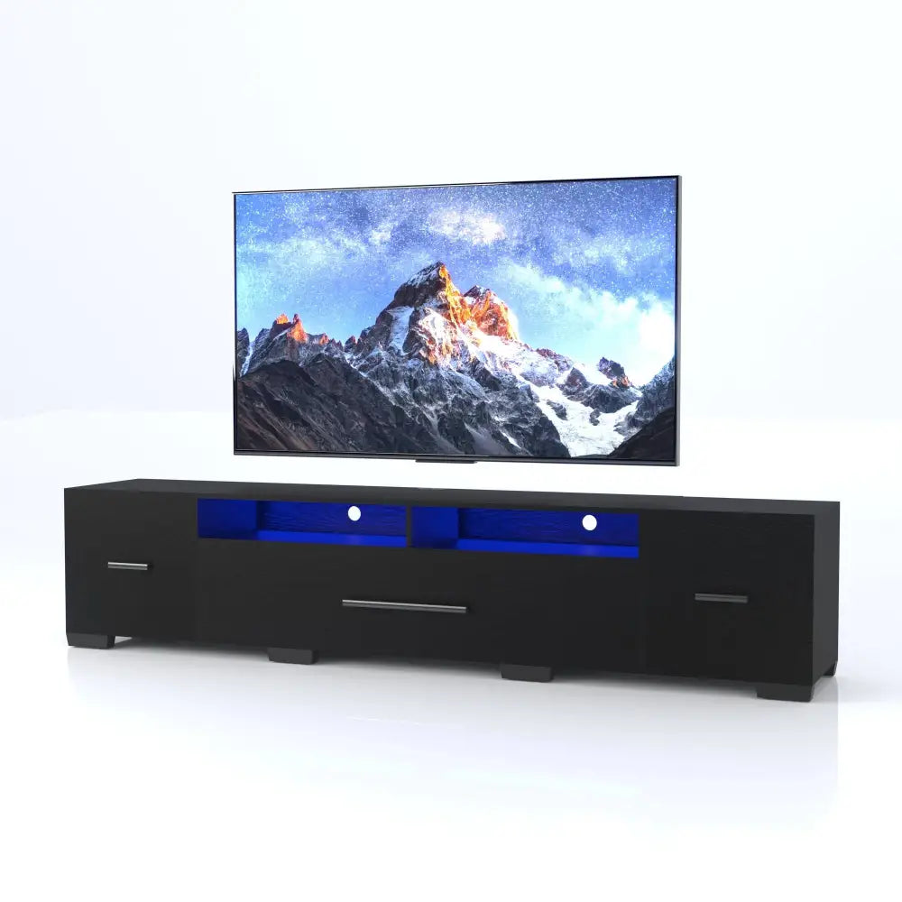 [Video] TV Console with Storage Cabinets, Remote, APP Control Long LED TV Stand, Full RGB Color Selection, 31 Modes Changing Lights Modern MLNshops]