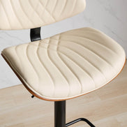 MLNshops 360 Degree Swivel Kitchen Island Stool Cream