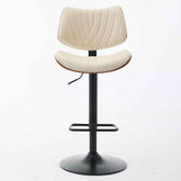 MLNshops 360 Degree Swivel Kitchen Island Stool Cream
