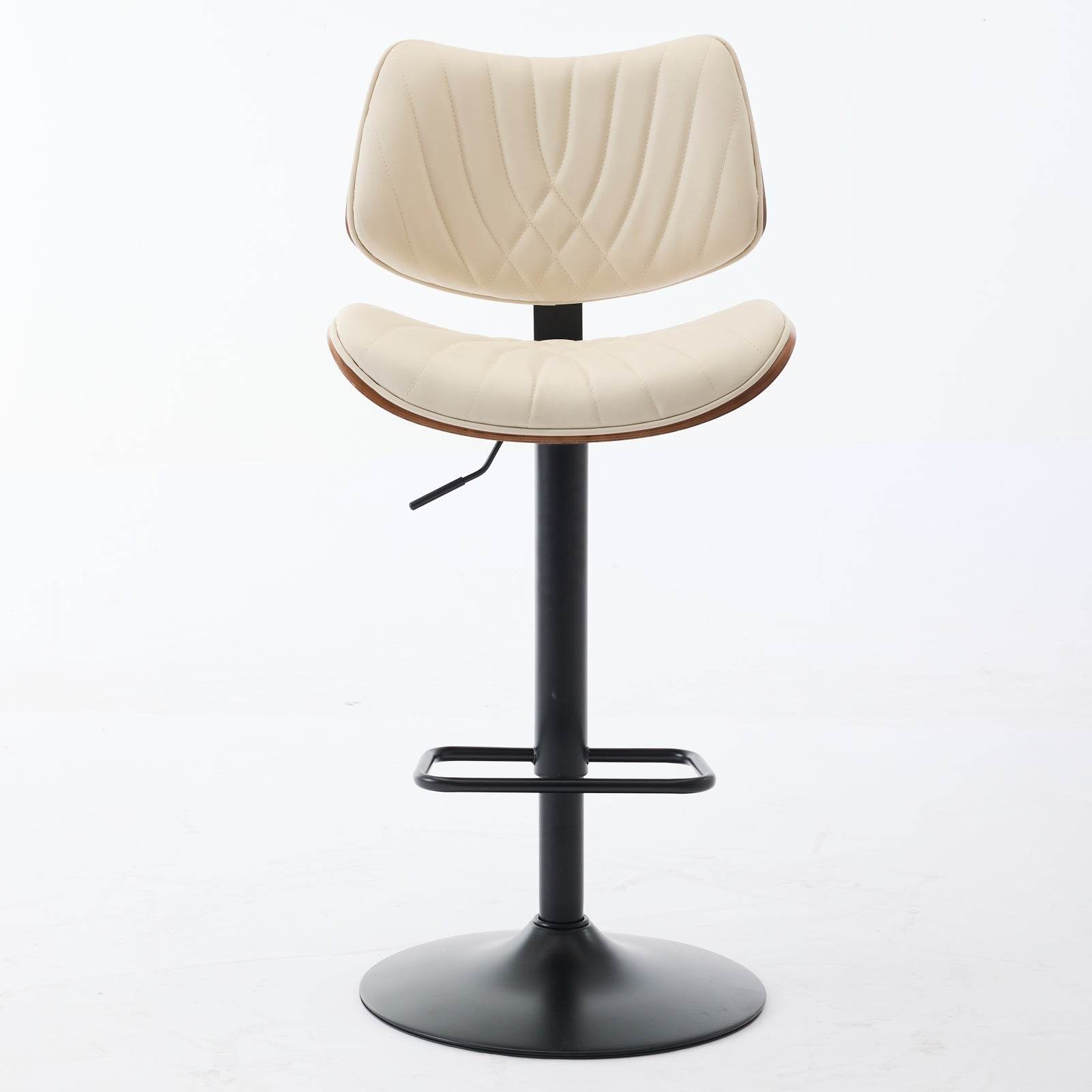 MLNshops 360 Degree Swivel Kitchen Island Stool Cream