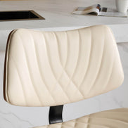 MLNshops 360 Degree Swivel Kitchen Island Stool Cream