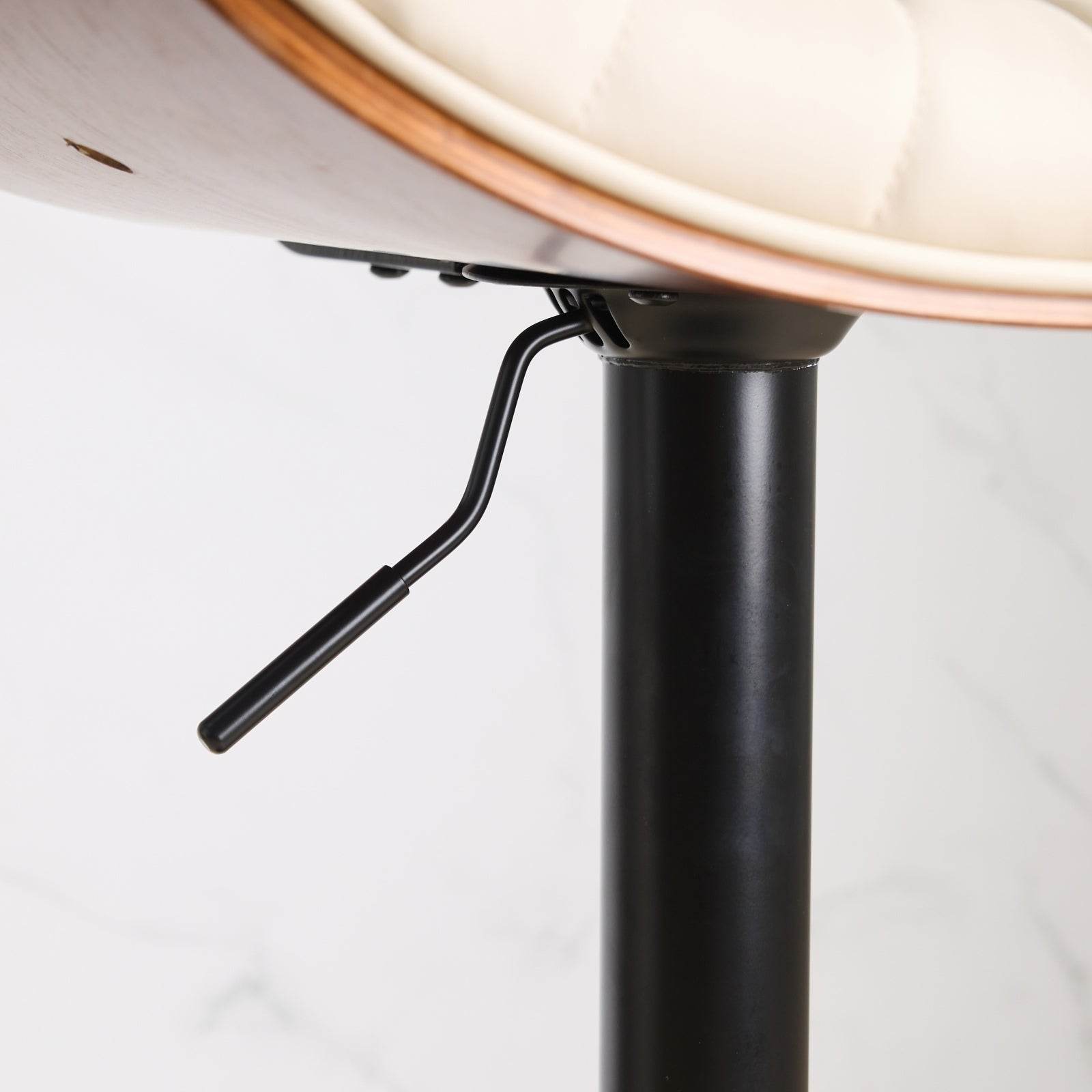 MLNshops 360 Degree Swivel Kitchen Island Stool Cream