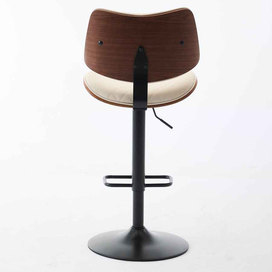MLNshops 360 Degree Swivel Kitchen Island Stool Cream