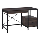 MLNshops Walnut Brown Computer Desk for Home Office