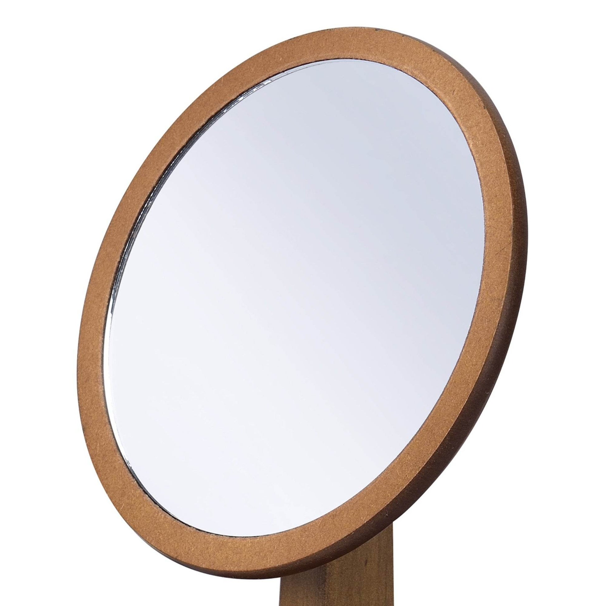 MLNshops Walnut Tabletop Makeup Mirror - Stylish & Functional