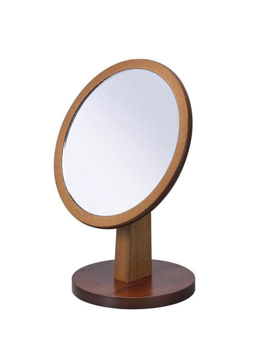 MLNshops Walnut Tabletop Makeup Mirror - Stylish & Functional - MLNshops