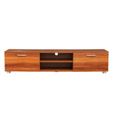 mlnshops Walnut TV Stand 70 Inch Console Entertainment Center