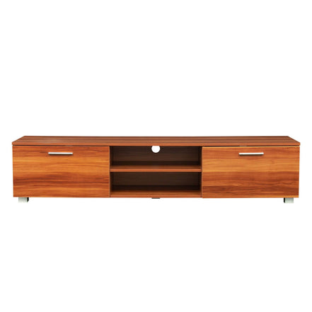 mlnshops Walnut TV Stand 70 Inch Console Entertainment Center