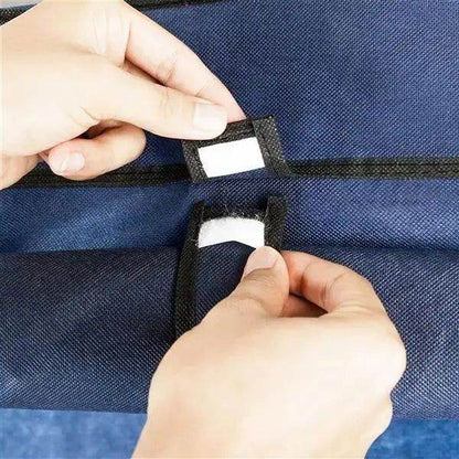 MLNshops 69 Inch Cloth Wardrobe - Dark Blue Organizer