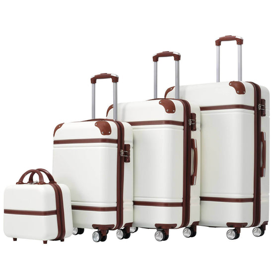 MLNshops 4 Piece Spinner Suitcase Collection - Durable Luggage Set Default
