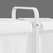 MLNshops Dual Compartment White Laundry Basket Organizer