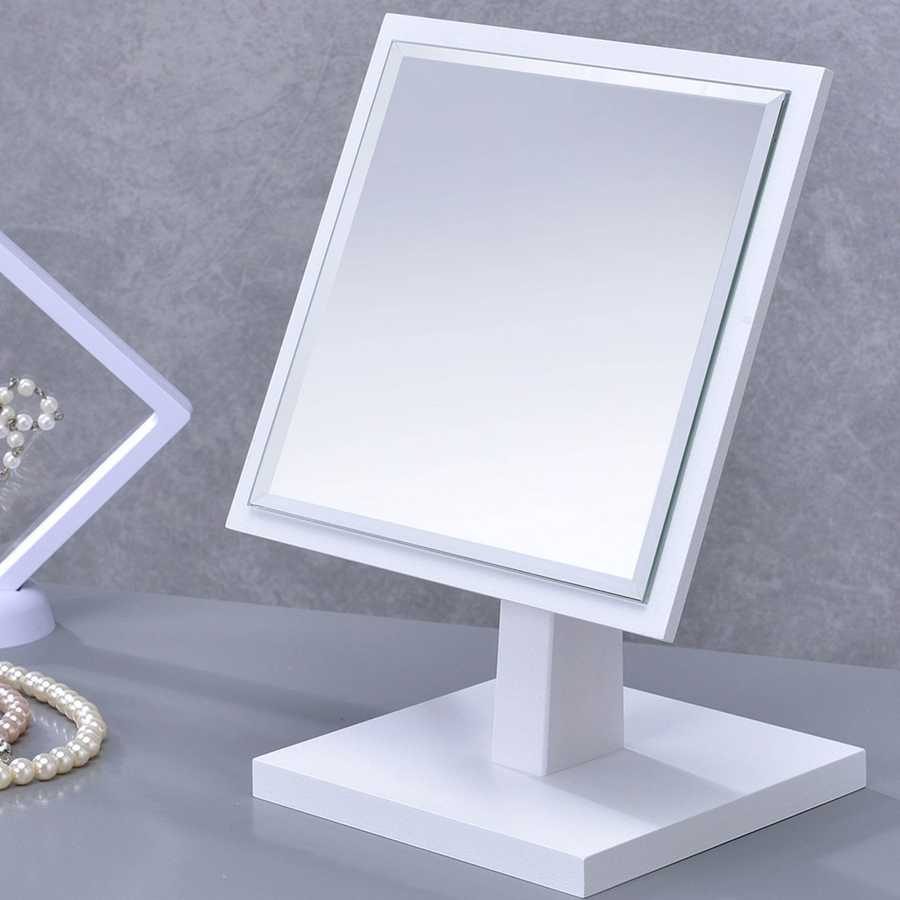 MLNshops White Pedestal Makeup Mirror for Beauty Needs