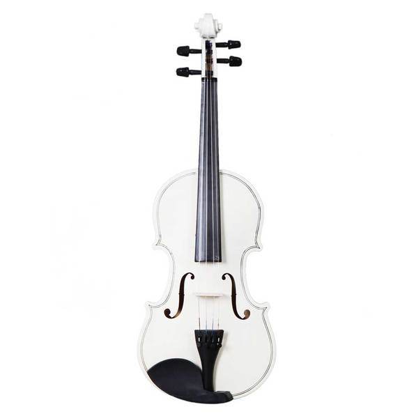 MLNshops White Violin with Rosin and Case