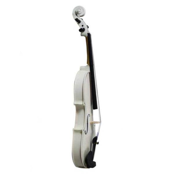 MLNshops White Violin with Rosin and Case