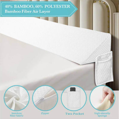 MLNshops White Wedge Pillow for Bed - Premium Comfort