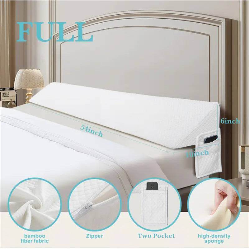 MLNshops White Wedge Pillow for Bed - Premium Comfort