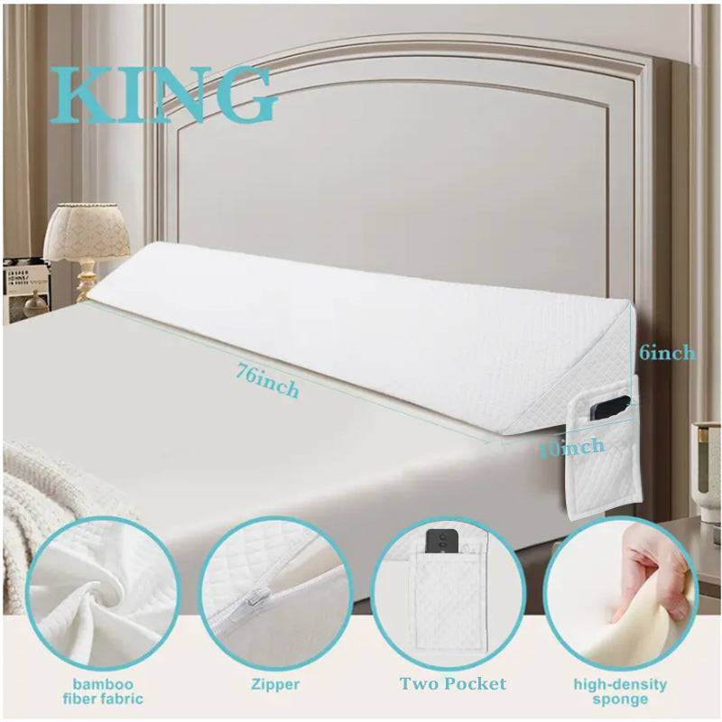 MLNshops White Wedge Pillow for Bed - Premium Comfort