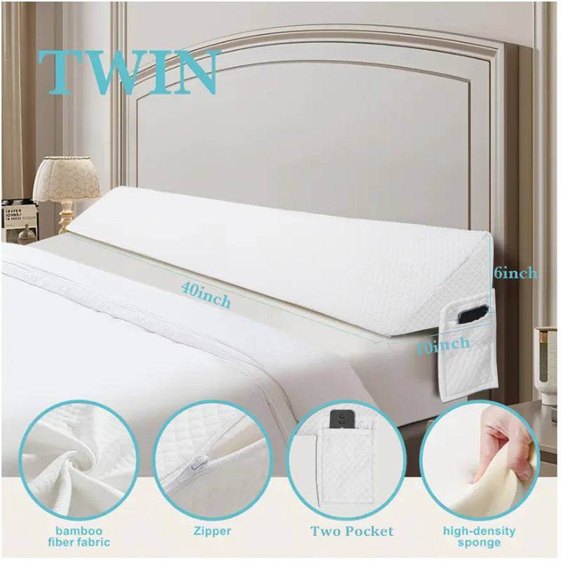 MLNshops White Wedge Pillow for Bed - Premium Comfort