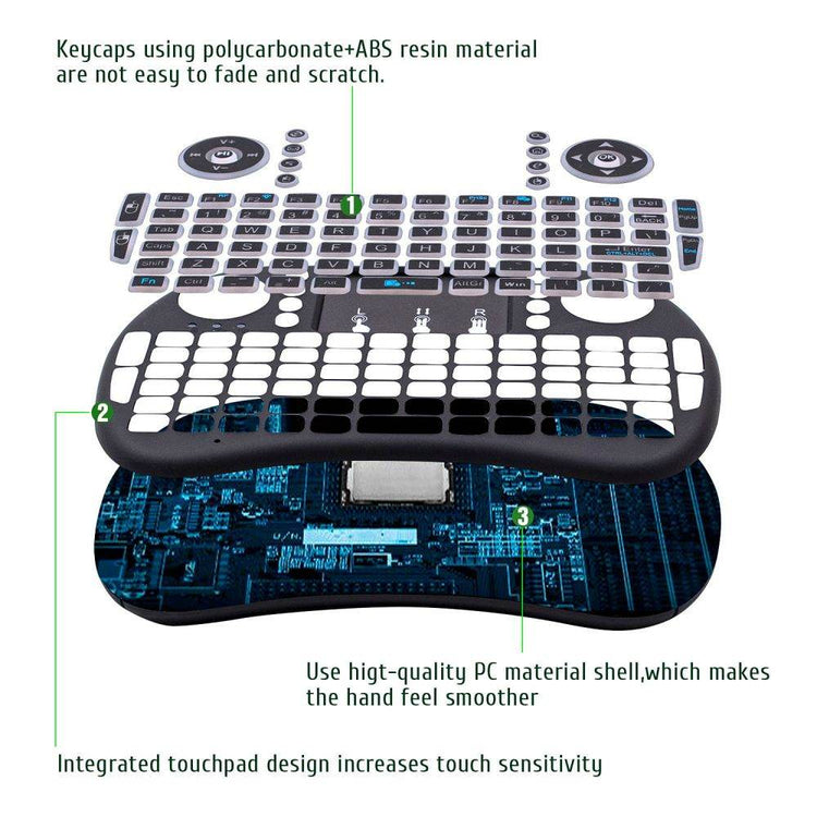 MLNshops 2.4G Wireless Keyboard PC with Multi-Device Compatibility
