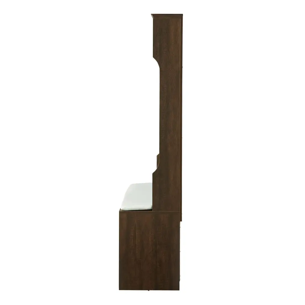 Wood Coat Rack, Storage Shoe Cabinet, with Clothes Hook, Multiple Storage Racks. MLNshops]