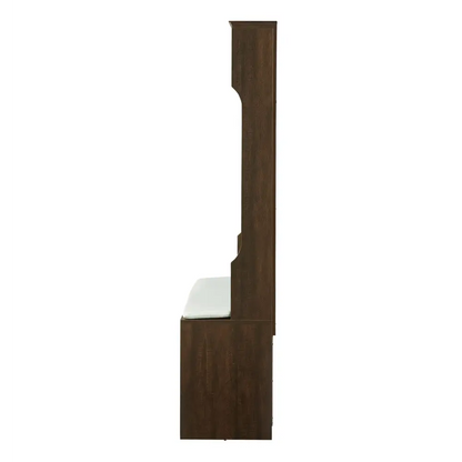 Wood Coat Rack, Storage Shoe Cabinet, with Clothes Hook, Multiple Storage Racks. MLNshops]