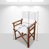 MLNshops Wooden Director Chair Set - Canvas Folding Chairs