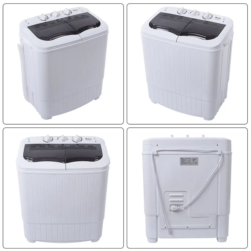 XPB35-ZK35 14.3(7.7 6.6)lbs Semi-automatic Gray Cover Washing Machine MLNshops]