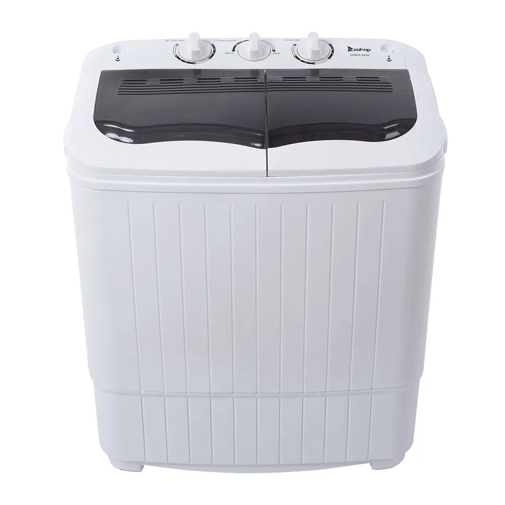 XPB35-ZK35 14.3(7.7 6.6)lbs Semi-automatic Gray Cover Washing Machine MLNshops]