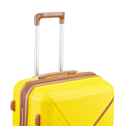 MLNshops 4 Piece Luggage Set with Spinner Wheels - Yellow