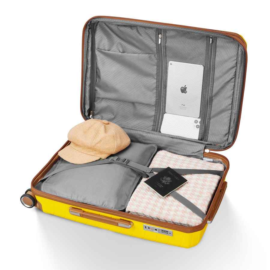 MLNshops 4 Piece Luggage Set with Spinner Wheels - Yellow