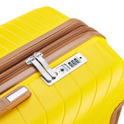 MLNshops 4 Piece Luggage Set with Spinner Wheels - Yellow