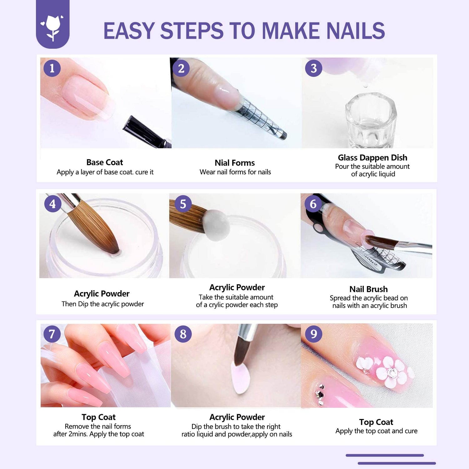 MLNshops 24 Color Nail Art Kit for Creative Designs