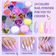 MLNshops Acrylic Nail Kit with UV Light - Complete Set