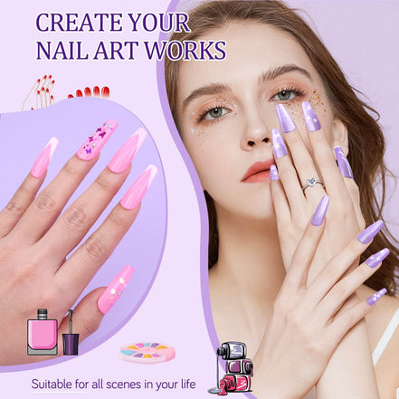 MLNshops Acrylic Nail Kit with UV Light - Complete Set