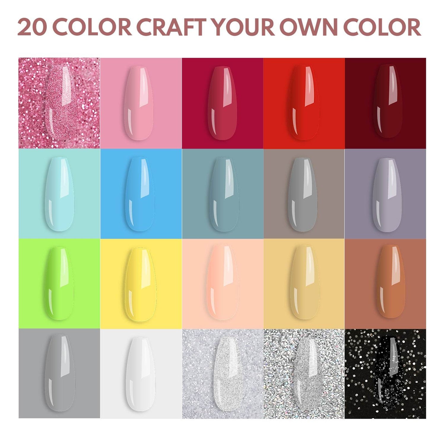 MLNshops Fast Dry Dip Powder Nail Kit for Professionals
