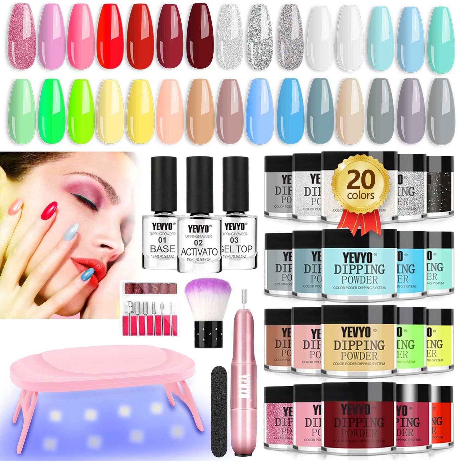 MLNshops Fast Dry Dip Powder Nail Kit for Professionals Default Title