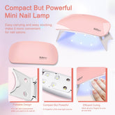 YEVYO Poly Gel Nail Kit with UV Lamp for Salon Quality Nails