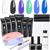 YEVYO UV Lamp Polygel Set for Perfect Nail Art
